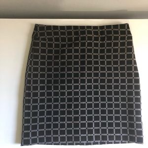 Black Pattern Skirt